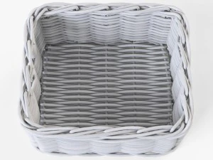 wicker apple basket ikea byholma 1 white 3D Model