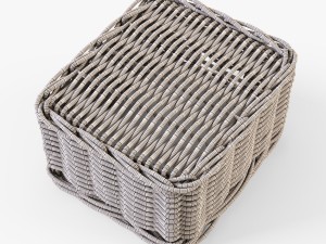 wicker apple basket ikea byholma 1 set 4 color Modelo 3D