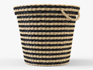 wicker basket ikea maffens Modelo 3D