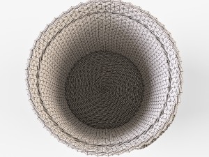 wicker basket ikea maffens Modelo 3D