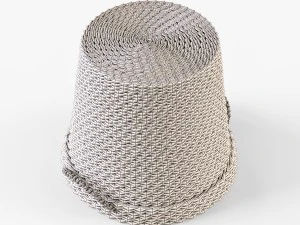 wicker basket ikea maffens 3D Model