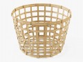 wicker basket ikea gaddis diameter 32 3D मॉडल