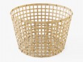wicker basket ikea gaddis diameter 50 3D मॉडल