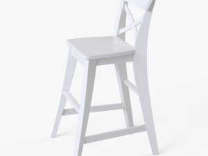 junior chair ikea ingolf white Modelo 3D