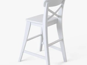 junior chair ikea ingolf white 3D Model