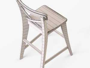 junior chair ikea ingolf white 3D Model