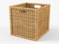rattan basket ikea branas natural color Modèle 3D