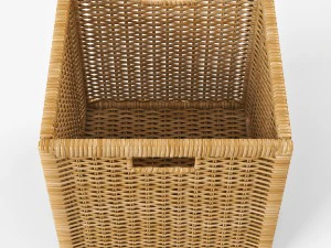 rattan basket ikea branas natural color 3D Model