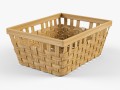 wicker basket ikea knarra 1 natural color 3D Модель