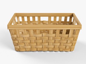 wicker basket ikea knarra 1 natural color 3Dモデル