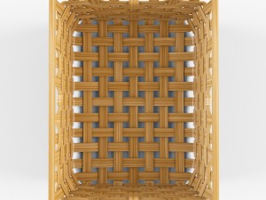 wicker basket ikea knarra 1 natural color 3Dモデル