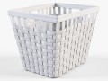wicker basket ikea knarra 2 white color 3D Модель