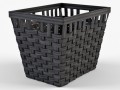 wicker basket ikea knarra 2 black color 3D Модель