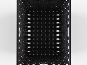 wicker basket ikea knarra 2 black color 3D Модель