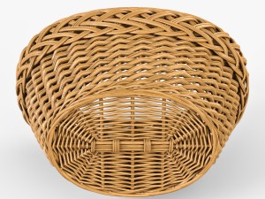 wicker basket 01 3D Model