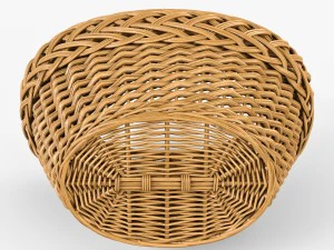 wicker basket 01 3D Model