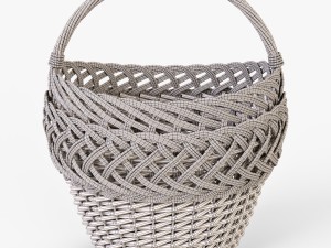 wicker basket 01 3D Model