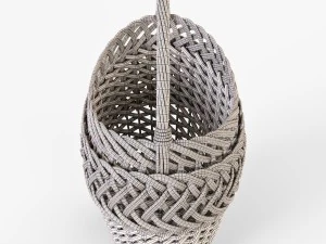 wicker basket 01 3D Model