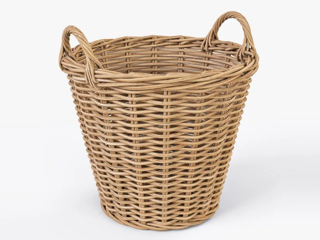 wicker basket ikea nipprig 3D Model .c4d .max .obj .3ds .fbx .stl .blend 