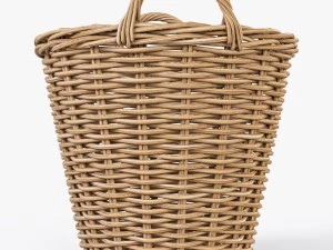 wicker basket ikea nipprig 3D Model