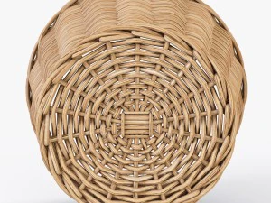 wicker basket ikea nipprig 3D Model