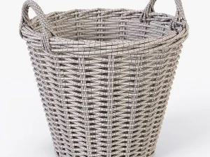 wicker basket ikea nipprig 3D Model