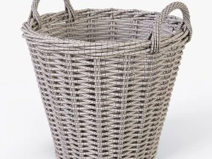 wicker basket ikea nipprig 3D Model