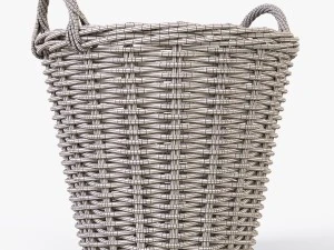 wicker basket ikea nipprig 3D Model