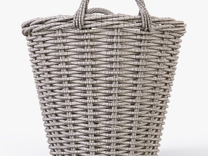 wicker basket ikea nipprig 3D Model