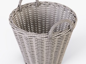 wicker basket ikea nipprig 3D Model