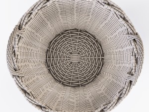 wicker basket ikea nipprig with mushrooms 3D Model