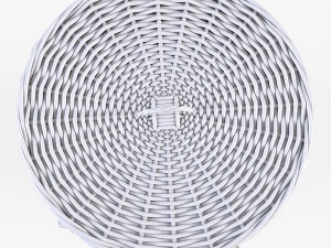wicker laundry basket 03 set 3 color 3D Model