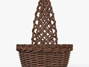 wicker basket 04 brown color 3D मॉडल