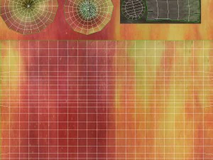 rieten mand 04 kleur grijs met appels 3D Model