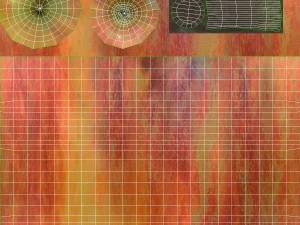 rieten mand 04 kleur grijs met appels 3D Model