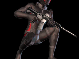 Fbx rifle starter 3d character animation pack 3D Model