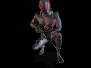 Fbx rifle starter 3d character animation pack 3D Model
