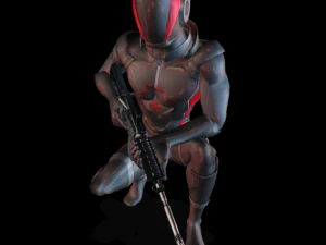Fbx rifle starter 3d character animation pack 3D Model