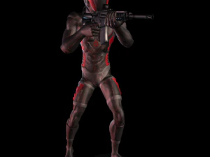 Fbx rifle starter 3d character animation pack 3D Model
