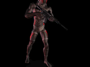 Fbx rifle starter 3d character animation pack 3D Model