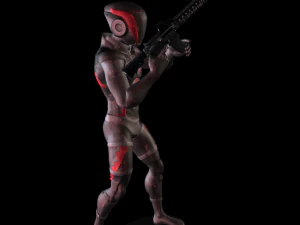 Fbx rifle starter 3d character animation pack 3D Model