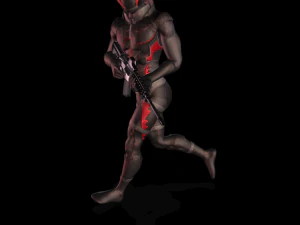Fbx rifle starter 3d character animation pack 3D Model