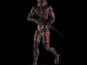 Fbx rifle starter 3d character animation pack 3D Модель