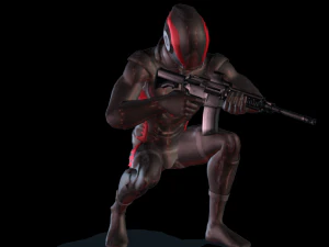 Fbx rifle starter 3d character animation pack 3D Model
