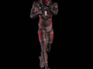 Fbx rifle starter 3d character animation pack 3D Model