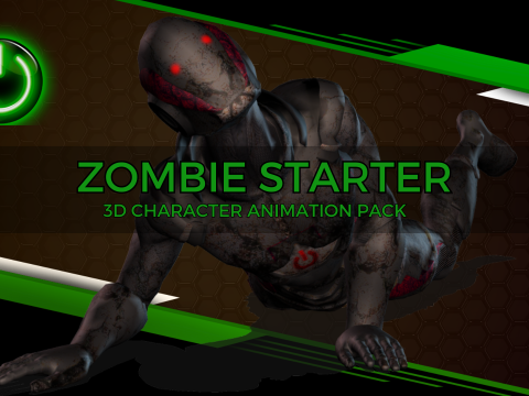Zombie Animations - Starter Pack 3D Модель
