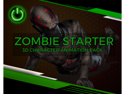 Zombie Animations - Starter Pack 3D मॉडल