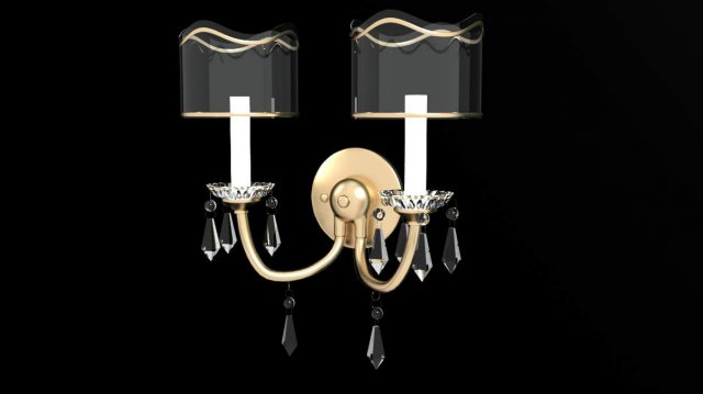 wall lamp 3D Model .c4d .max .obj .3ds .fbx .stl .blend 