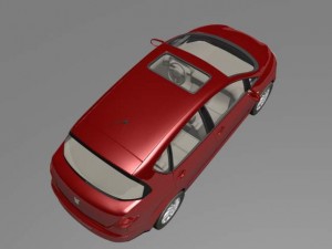 red car 3D 모델
