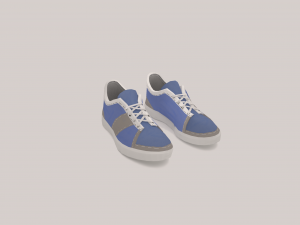 sneakers low poly Modello 3D